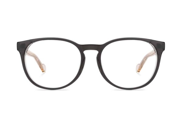 Black Full Rim Round Eyeglasses P133